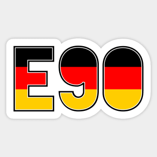 E90 German Sticker